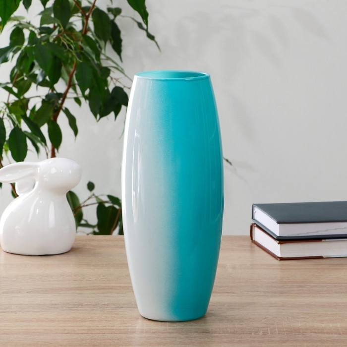 Ваза Ваза "Абстракция-изумруд" d-7,5см 10х26см