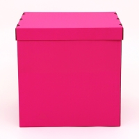 Коробка для воздушных шаров, Розовая 60 х 60 х 60 см