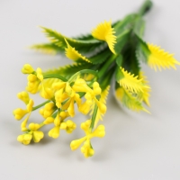 Искусственное растение для творчества "Араукария" набор 12 шт жёлтый 9,5 см