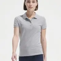 Рубашка поло женская People 210 ярко-зеленая, размер XL