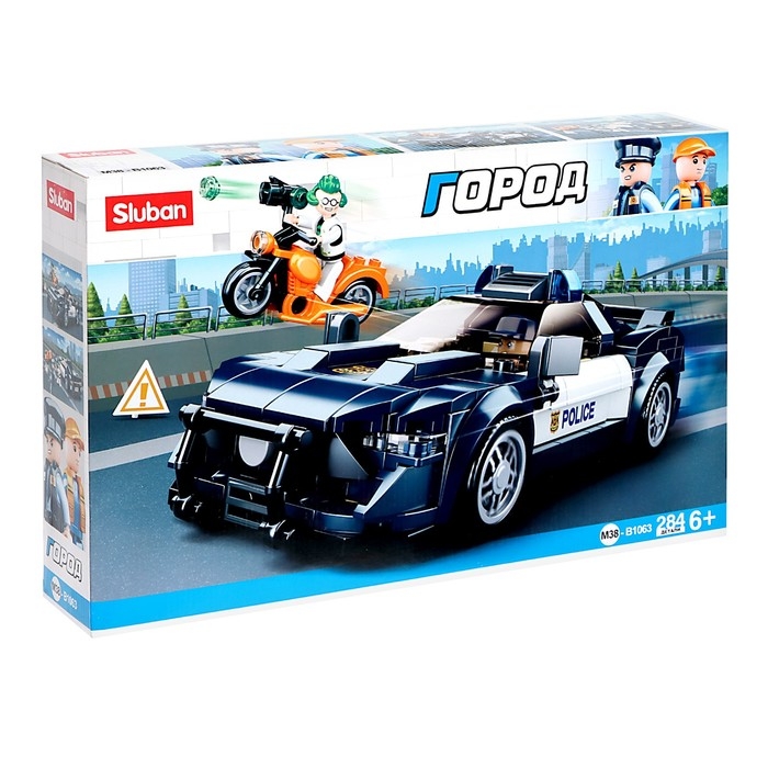 Конструктор Полиция &laquo;Погоня&raquo;, 284 детали