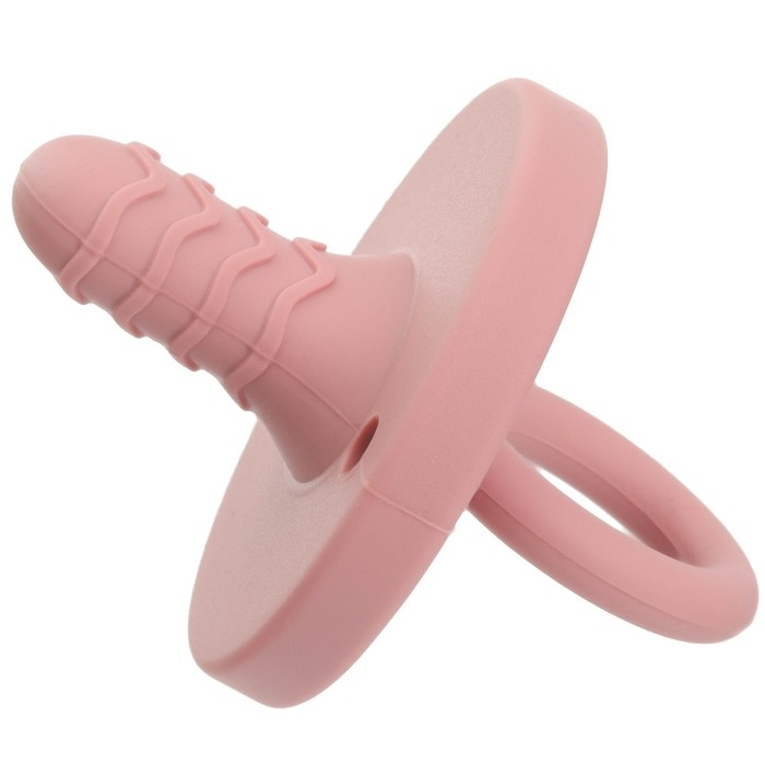 Прорезыватель - пустышка силиконовый, цвет вишня/розовый, Mum&Baby Прорезыватель - пустышка силиконовый, цвет вишня/розовый, Mum&Baby