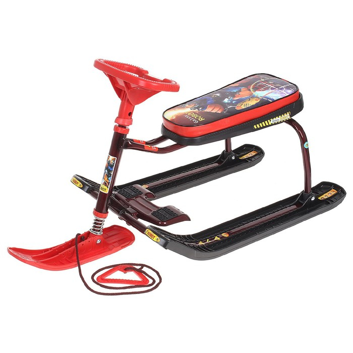 Снегокат &laquo;Тимка спорт 1 Робот&raquo;, ТС1/P2, цвет бордовый/красный/чёрный