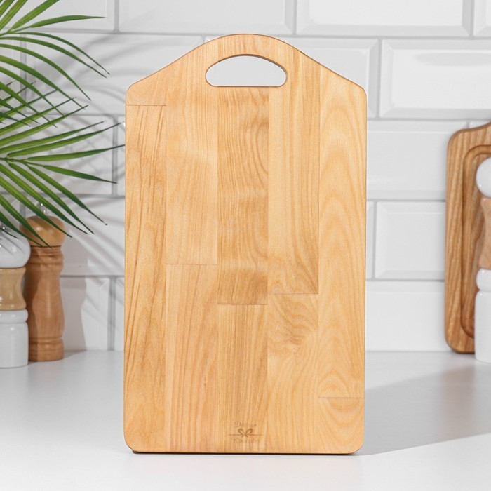 Доска разделочная и сервировочная КОРОМЫСЛО, 34х20х2,2 см, береза Доска разделочная и сервировочная КОРОМЫСЛО, 34х20х2,2 см, береза