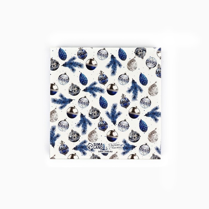 Коробка под 8 конфет и шоколад с ячейками &laquo;С Новым годом!&raquo;, 18 х 18 х 4 см, Новый год