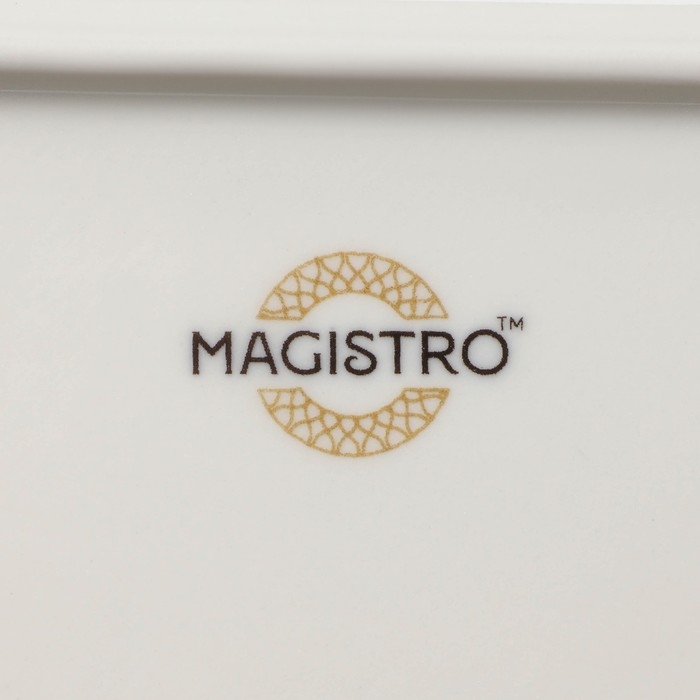 Блюдо фарфоровое сервировочное Magistro Kingdom, 34,5×19,5×2,1 см Блюдо фарфоровое сервировочное Magistro Kingdom, 34,5×19,5×2,1 см