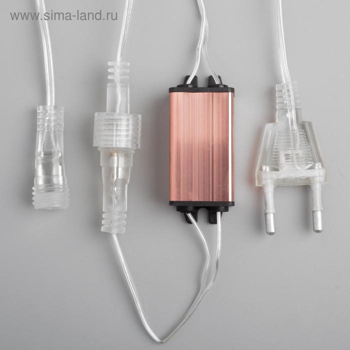 Гирлянда «Сосульки» 2.5 × 0.3 м, IP65, прозрачная нить, 192 LED, свечение жёлтое с эффектом стекания, 12 В Гирлянда «Сосульки» 2.5 × 0.3 м, IP65, прозрачная нить, 192 LED, свечение жёлтое с эффектом стекания, 12 В