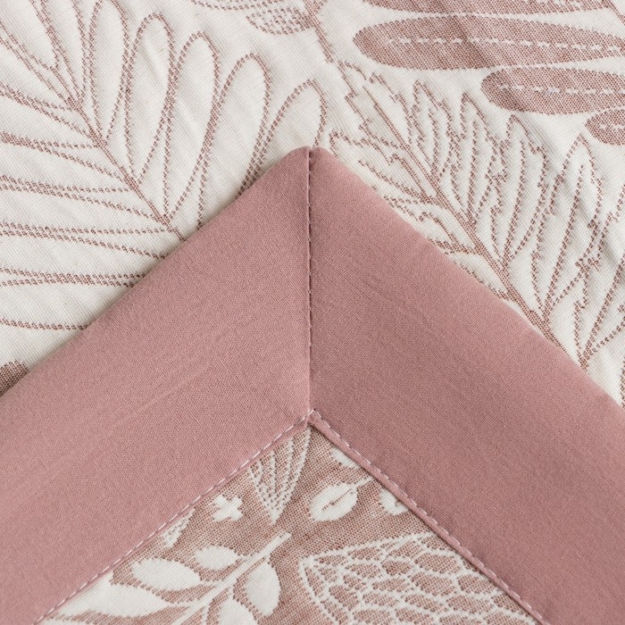 Покрывало хлопковое Этель &laquo;Лес&raquo; 150х240&plusmn;5 см, цвет бежевый, 100% хлопок, 300 гр/м2