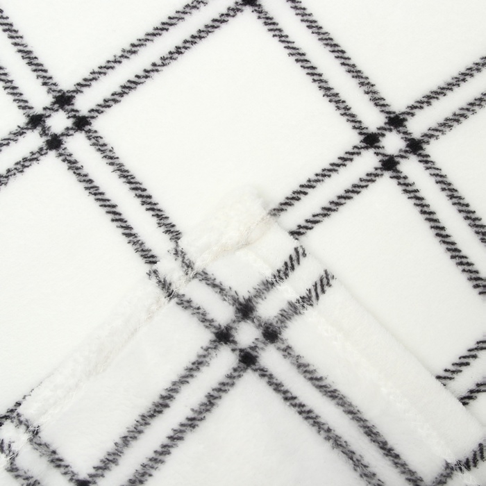 Плед Этель Плед Этель "Клетка" 200*220 см,100% п/э, корал-флис 220 гр/м2