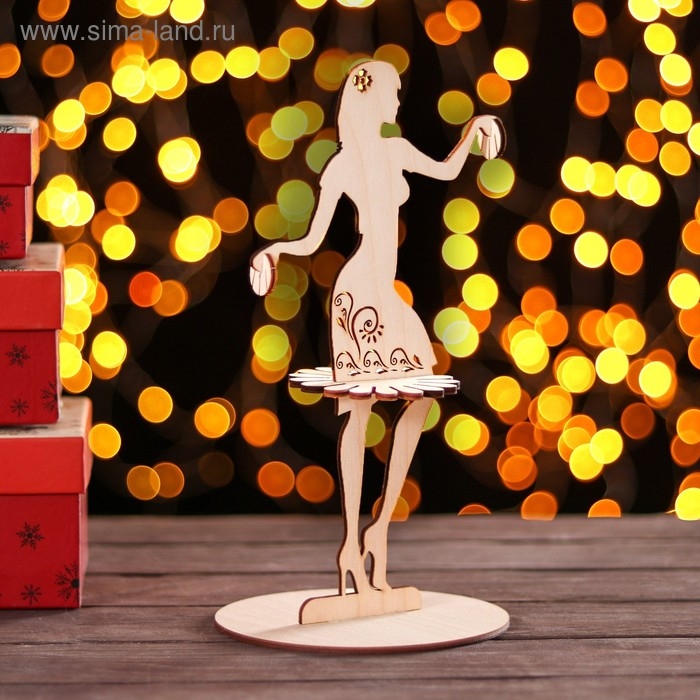 Салфетница деревянная &laquo;Ванесса&raquo;, с держателем для чая, 25&times;13&times;13 см