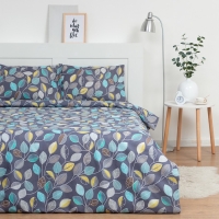Постельное бельё 2 сп Экономь и Я &laquo;Осенний лес&raquo; 173х215см, 175х214см, 50х70см-2 шт, 60 г/м2, микрофибра