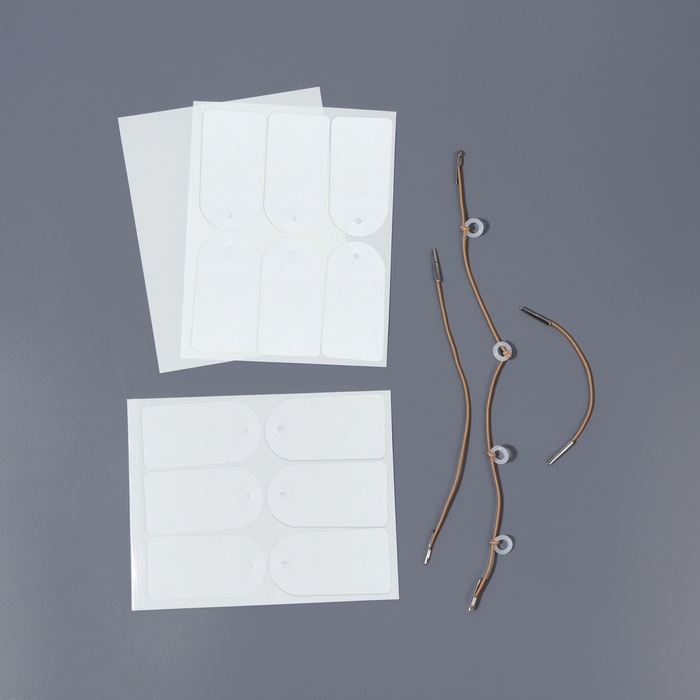 Тейпы под макияж для коррекции овала лица, набор - 2 предмета (аппликации, резинки)