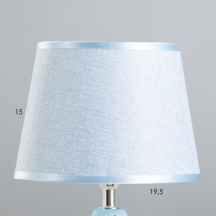 Настольная лампа Настольная лампа "Асфея" Е14 40Вт голубой 20х20х33 см RISALUX