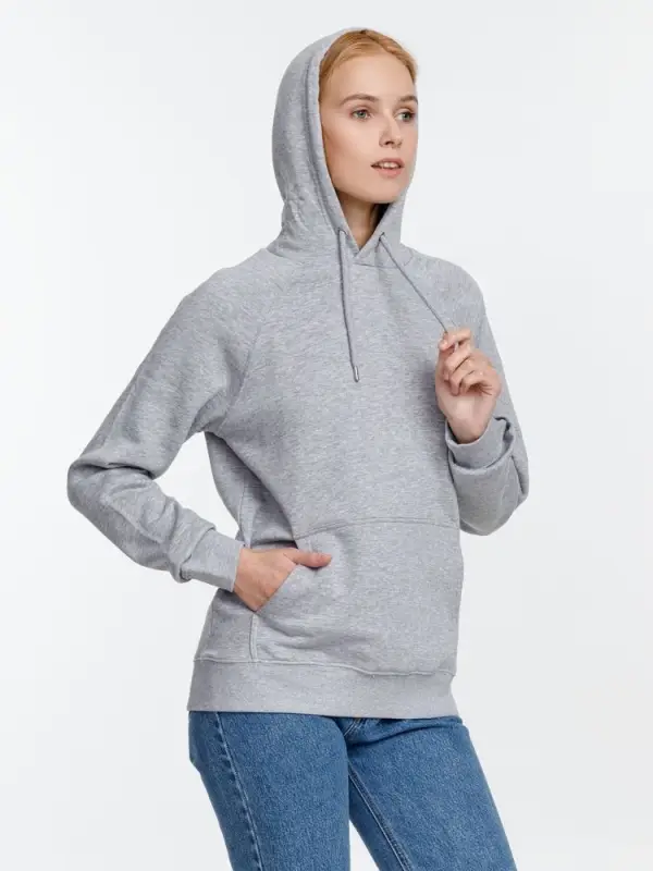 Толстовка унисекс Stellar, серый меланж, размер 3XL