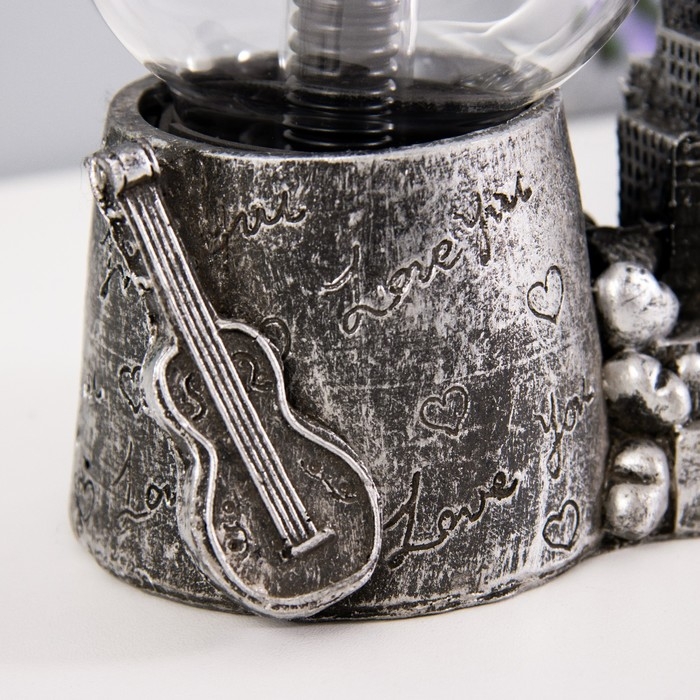 Плазменный шар Плазменный шар "Эмпайер стейт" серый 14х8х20 см RISALUX