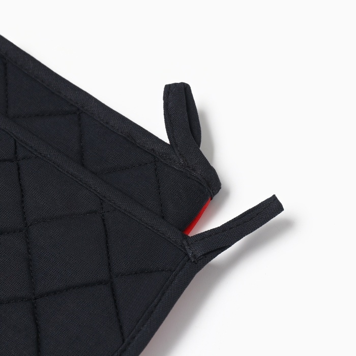 Набор кух. Доляна "Веселый праздник": прихватка 17х17 см, варежка-прихватка 20х28 см, 35%хл, 1033019