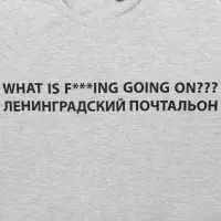 Футболка &laquo;Ленинградский почтальон&raquo;, серый меланж, размер S