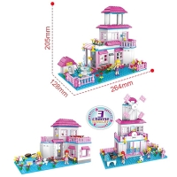 Конструктор Девочки &laquo;Вилла&raquo;, 3 в 1, 466 деталей