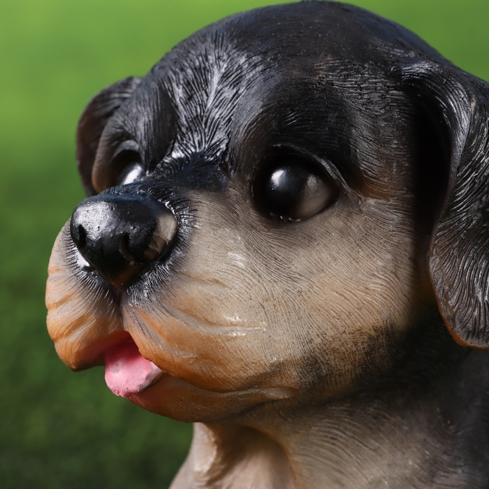 Садовая фигура Садовая фигура "Щенок ротвейлера" 13х15х18см