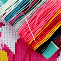 Вышивка крестиком для детей &laquo;Сказочная кошечка&raquo;, набор для творчества, 15 Х 15 см