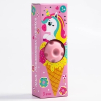 Набор развивающих тактильных мячиков &laquo;Единорог&raquo;, с пищалкой, 3 шт, виды МИКС, Крошка Я