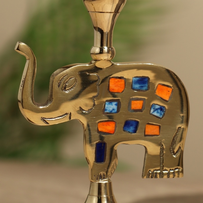 Подсвечник Подсвечник "Слон" 15 см, латунь