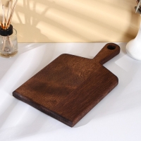 Доска разделочная для подачи с ручкой Adelica, 34×19,5×2 см, тёмный граб Доска разделочная для подачи с ручкой Adelica, 34×19,5×2 см, тёмный граб