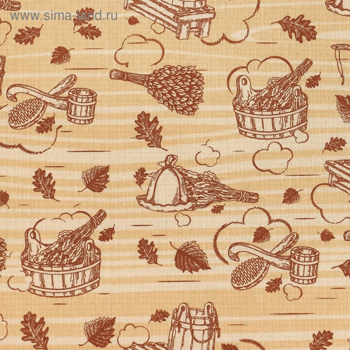 Полотенце для бани «Банька» 80х 150 см, хлопок вафельное полотно Полотенце для бани «Банька» 80х 150 см, хлопок вафельное полотно