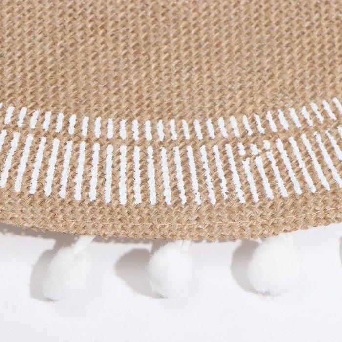 Набор салфеток Этель "Home.Flowers."- 4шт. d38, джут