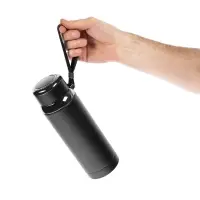 Смарт-термос с ситечком Termino, черный Смарт-термос с ситечком Termino, черный