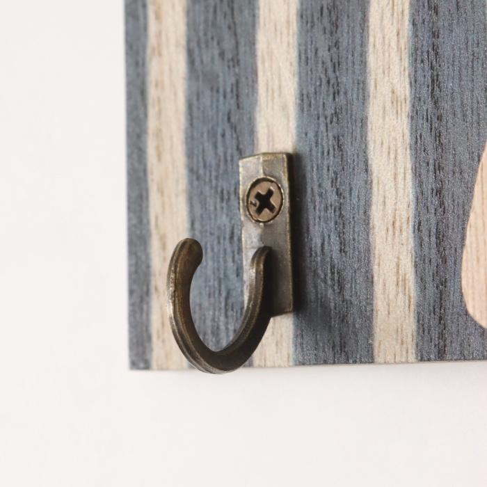 Крючки декоративные дерево "Абстракция с растением" 1,5х19,5х23,5 см