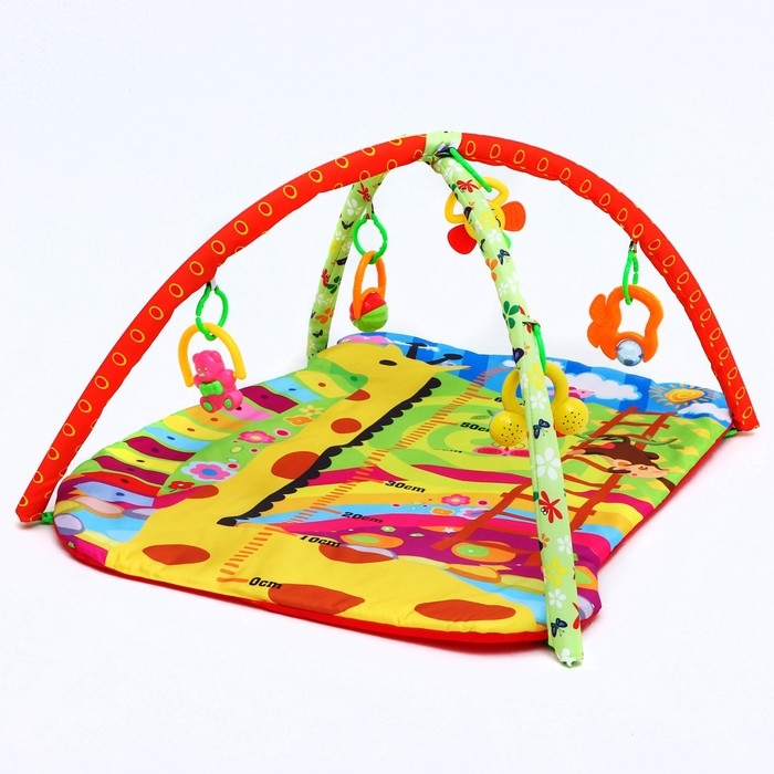 Развивающий коврик с дугами «Жирафик», 83x62 см, Крошка Я Развивающий коврик с дугами «Жирафик», 83x62 см, Крошка Я