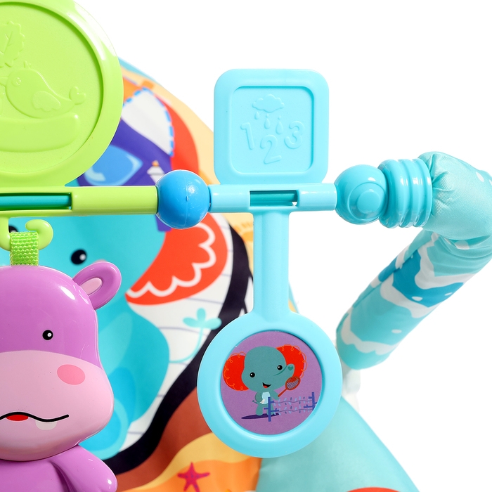 Шезлог детский &laquo;Слонёнок&raquo;, звуковые эффекты