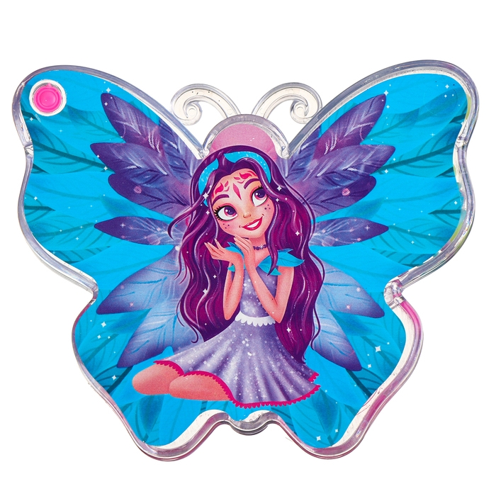 Водная игра с колечками &laquo;Бабочка&raquo;, цвет голубой