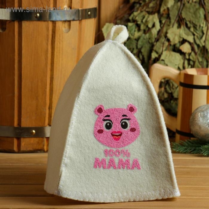 Набор банный с шелкографией Набор банный с шелкографией "100% папа", "100% мама", "50% папа, 50% мама"