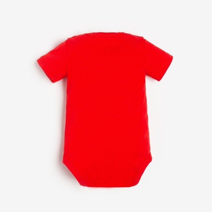 Боди детское Крошка Я &laquo;Новогодние зверята&raquo;, рост 80-86 см, цвет красный