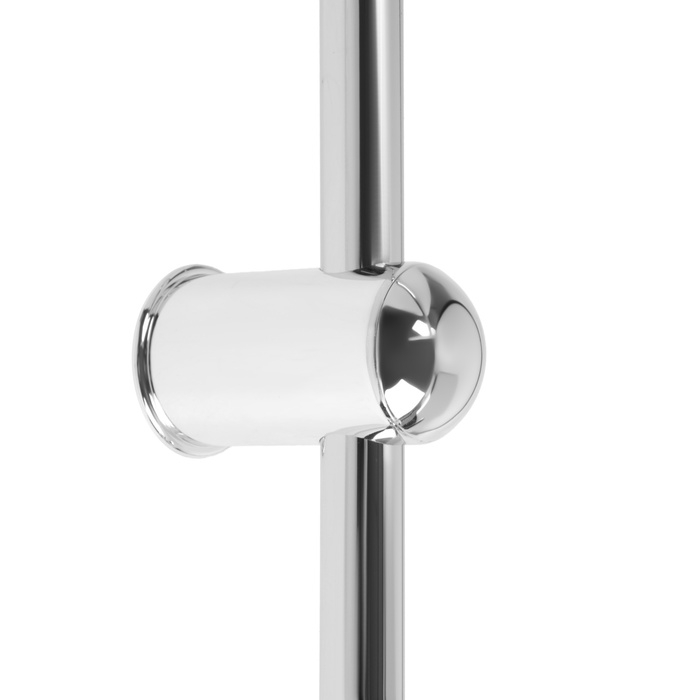 Душевая система ZEIN Z1001, тропическая и ручная лейка, шланги, стойка, мыльница, хром