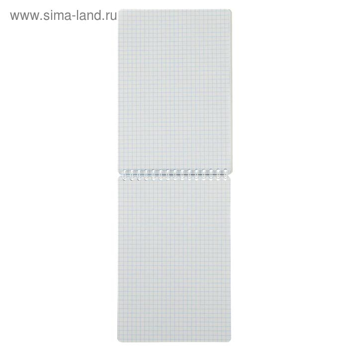 Блокнот А5, 50 листов в клетку на гребне "Тёмно-красный", обложка мелованный картон