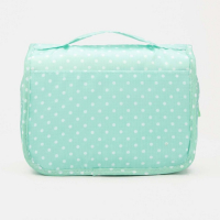 Косметичка-несессер на липучках, с крючком, цвет мятный Косметичка-несессер на липучках, с крючком, цвет мятный