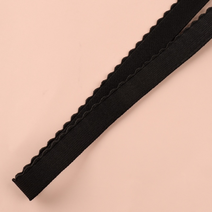 Набор резинок для пошива нижнего белья, 5 видов, цвет чёрный Набор резинок для пошива нижнего белья, 5 видов, цвет чёрный