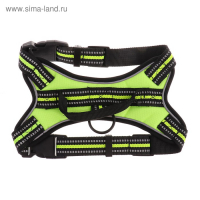 Шлейка улучшенная К7 мягкая светоотражающая, размер XL, ОГ 74-92 см, вес 28-47,5 кг, зелёная Шлейка улучшенная К7 мягкая светоотражающая, размер XL, ОГ 74-92 см, вес 28-47,5 кг, зелёная