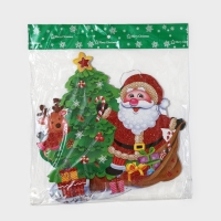 Декоративное украшение (подвеска) "Дед мороз с подарками" 41х30 см Декоративное украшение (подвеска) "Дед мороз с подарками" 41х30 см