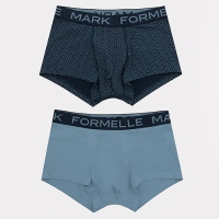 Набор мужских трусов боксеры (2 шт), цвет туманно -голубой, размер 48 (M)