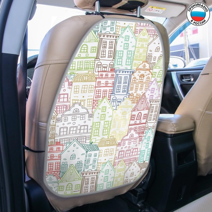 Незапинайка - защитная накидка на сиденье автомобиля «Город», 61х46 см Незапинайка - защитная накидка на сиденье автомобиля «Город», 61х46 см