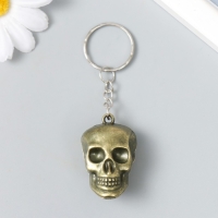 Брелок металл "Череп" под бронзу 3,7х2,7х1,7 см Брелок металл "Череп" под бронзу 3,7х2,7х1,7 см