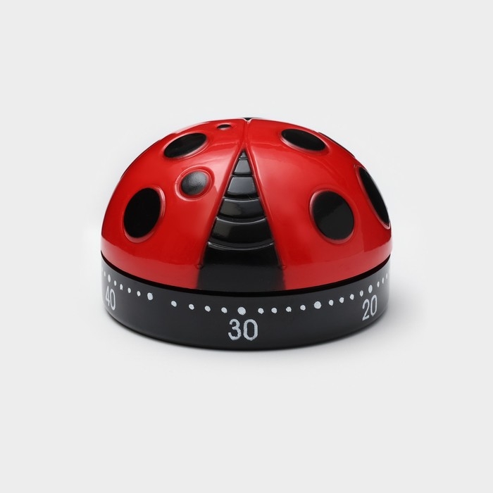 Таймер механический &laquo;Божья коровка&raquo;, 6&times;6&times;3,8 см