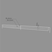 Ограждение small боковое для полки 500, H-50 мм, ЦИНК Ограждение small боковое для полки 500, H-50 мм, ЦИНК