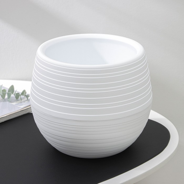 Горшок &laquo;Дуэт&raquo;, 2,5 л, цвет белый