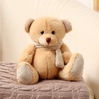 Мягкая игрушка &laquo;Мишка&raquo;, в вязаном шарфике, цвета МИКС