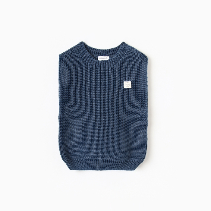 Жилет вязаный Крошка Я, рост 68-74 см, синий Жилет вязаный Крошка Я, рост 68-74 см, синий